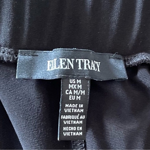 Ellen Tracy Essential Drawstring Black Comfortable Pants Size Medium - Picture 7 of 11